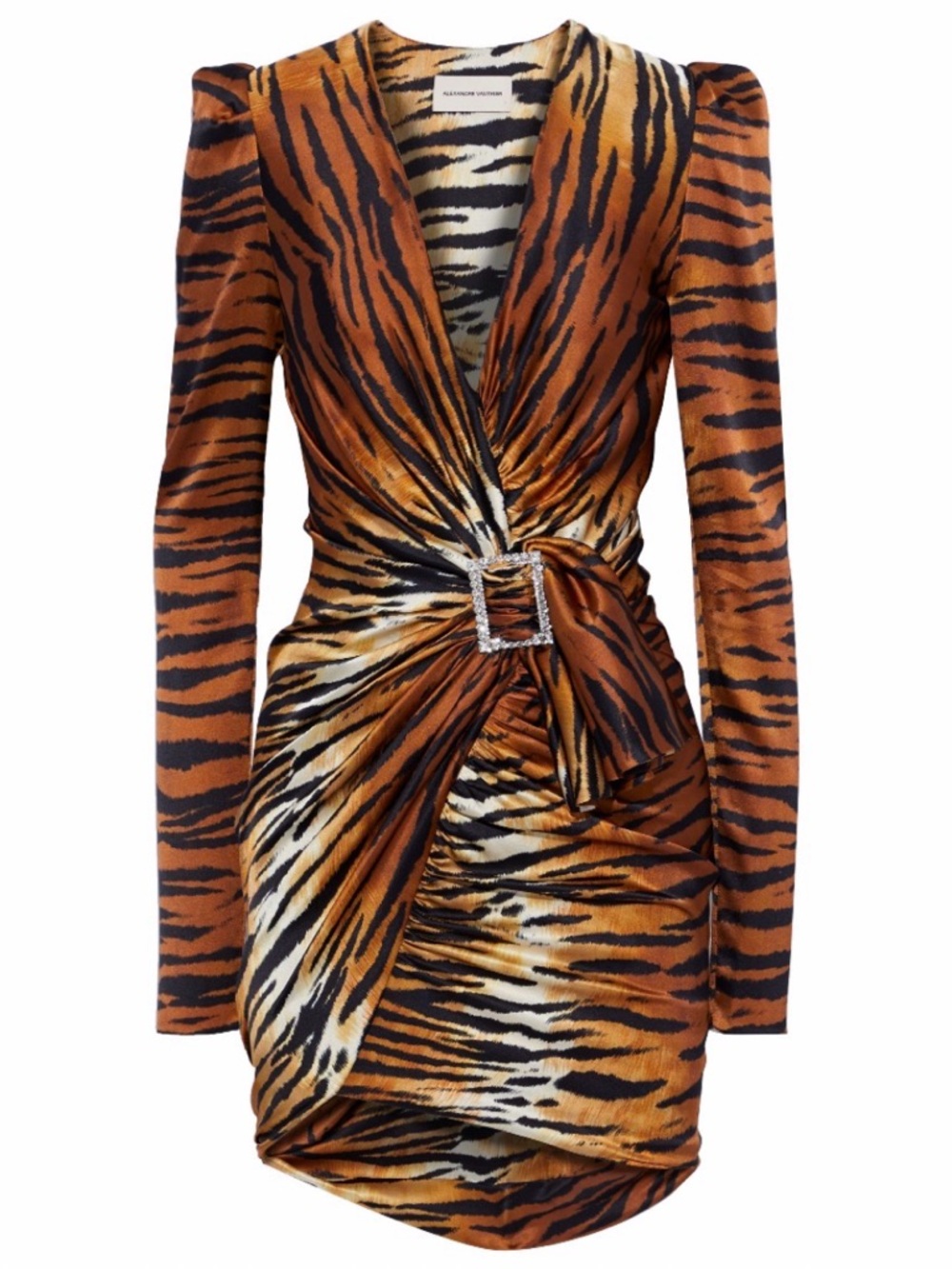 Alexandre Vauthier Silk Ruched Dress